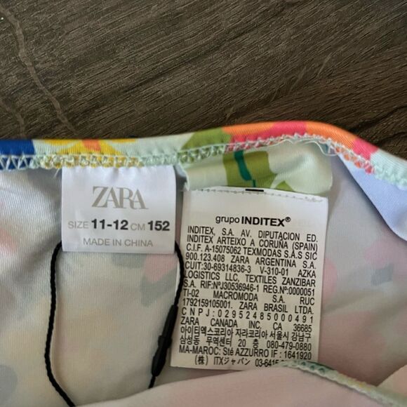 Zara KIDS/ FLORAL BIKINI size 11-12 - Picture 5 of 6